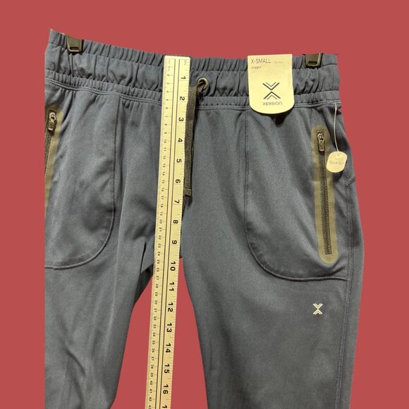 Xersion - Women's Mid-Rise Jogger Pants - Comfortable Fit-Navy Blue-Extra Small - Picture 7 of 16